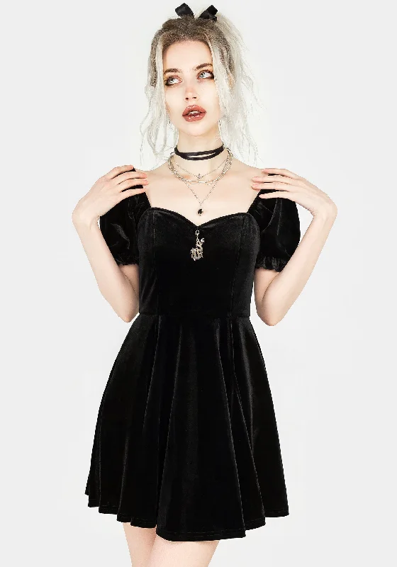 Drakon Velour Corset Mini Dress