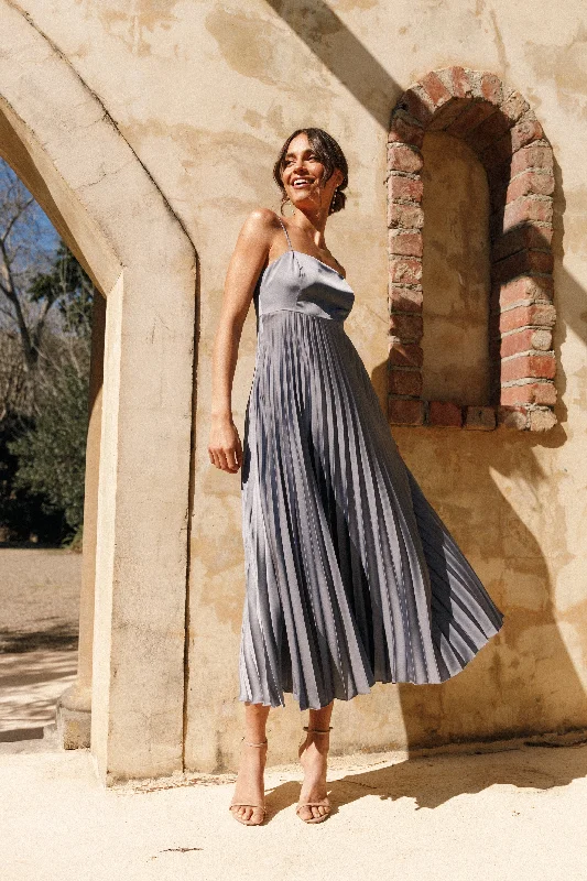 Keegan Maxi Dress - Steel Gray