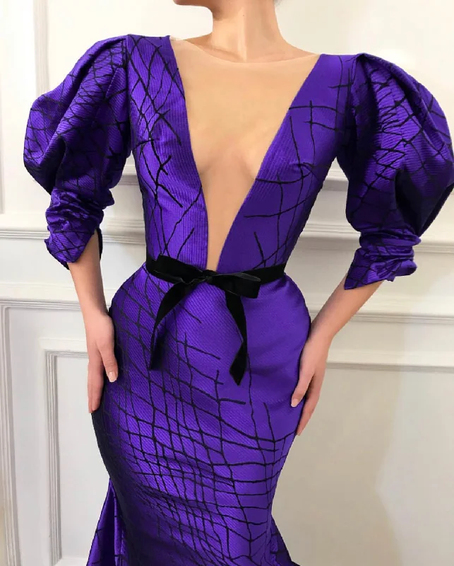 Violet Cusp Gown