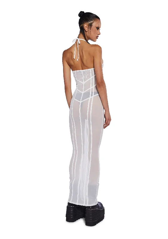 Charged Mesh Maxi Dress