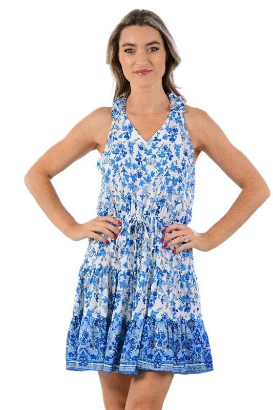 Caitlin Dress / Cobalt Floral