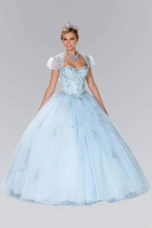 Elizabeth K - GL2427 Embellished Sweetheart Ballgown with Bolero