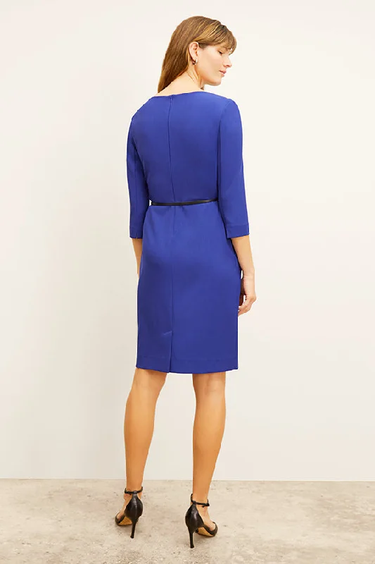 Etsuko Dress - Recycled WonderTex :: Bright Indigo