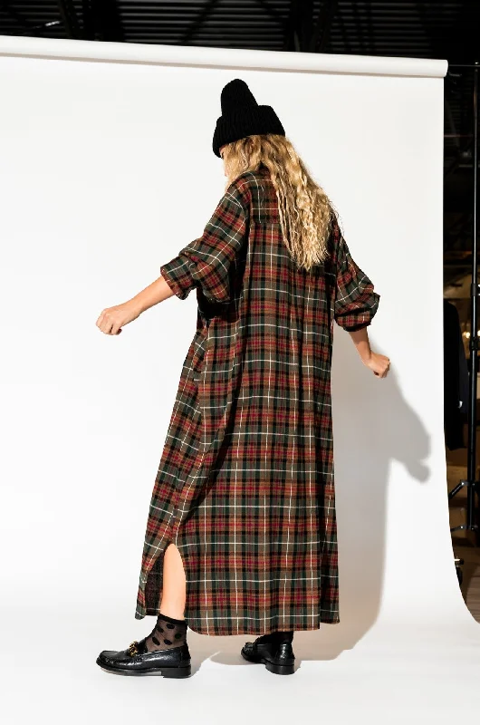 Grunge Goddess Flannel Dress/Duster