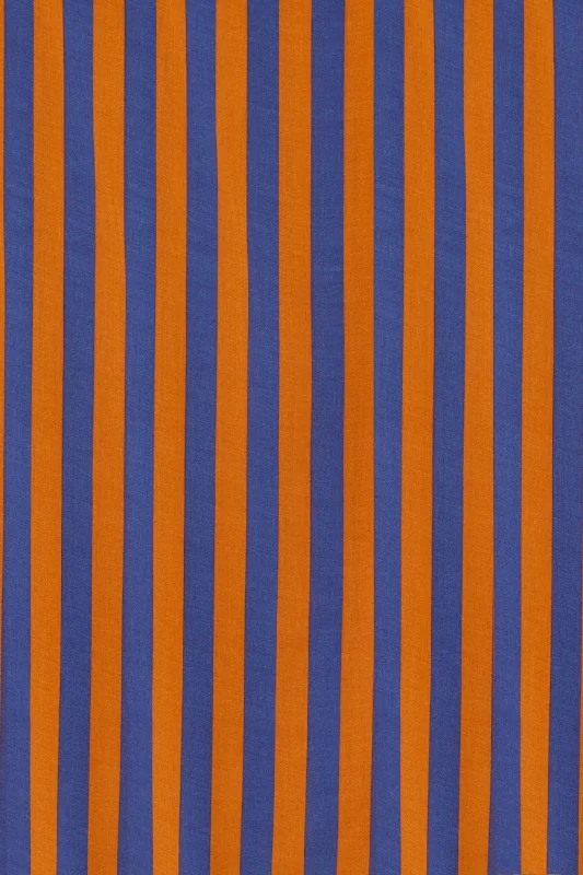 THICK STRIPE BLUE/COFFEE / O/S