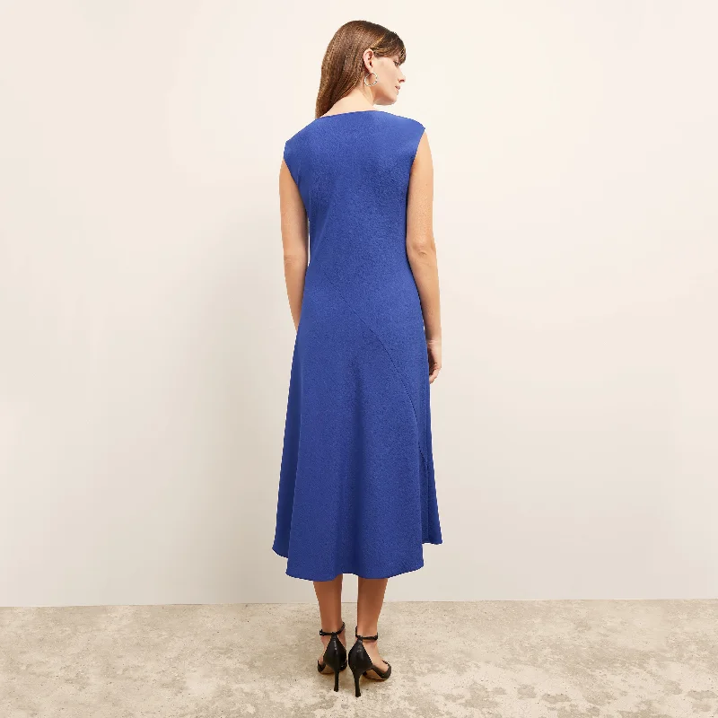 Priya Dress - Eco Heavy Soft Wave :: Royal Blue