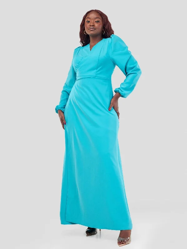 Zia Africa ''Santana'' Maxi Dress - Turquoise