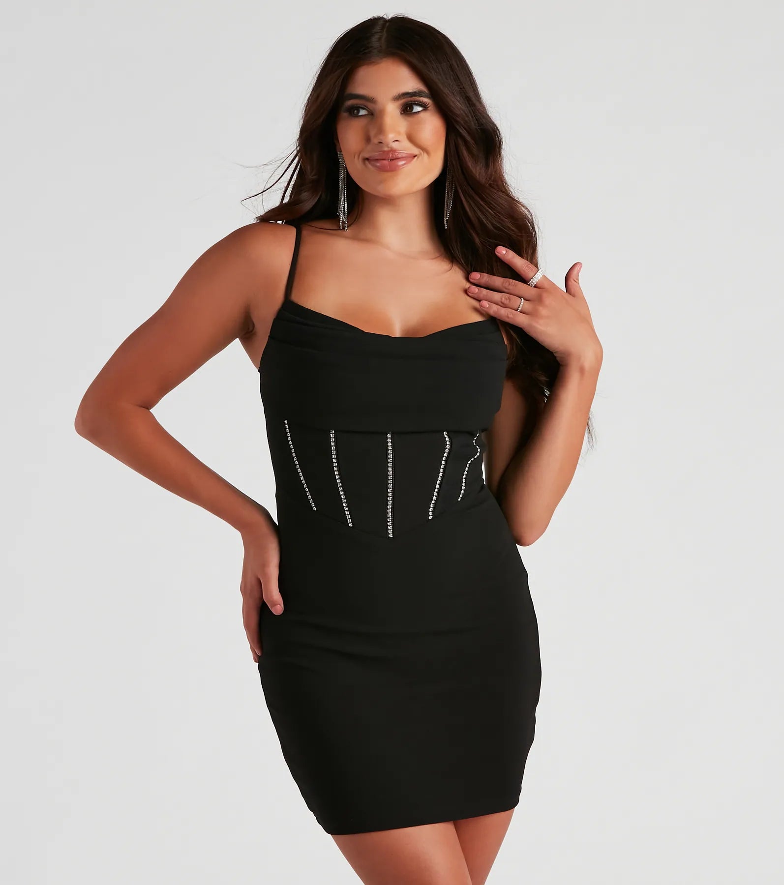 Every Deal is a Steal!All About Rhinestone Short Dress