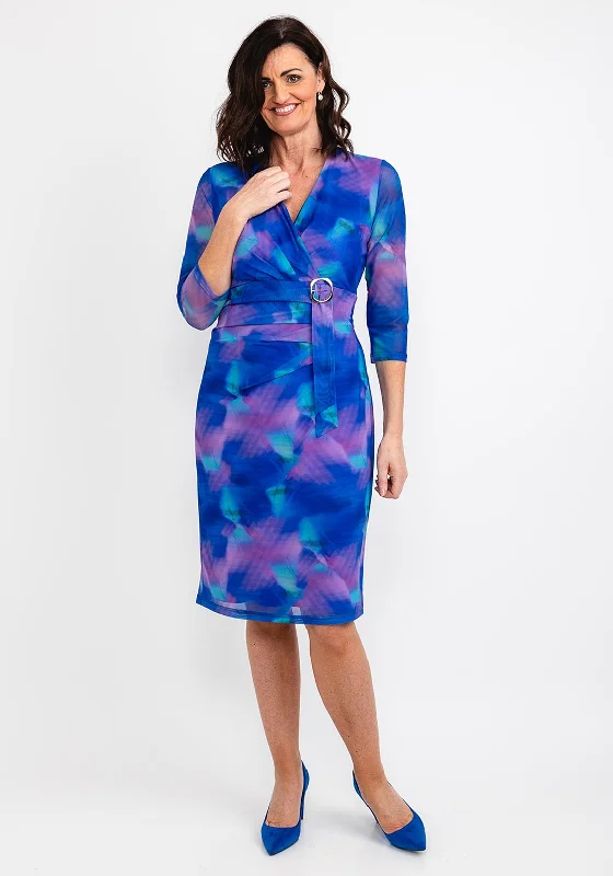 Exclusive Offers You’ll Love!Avalon Watercolour Gathered Waist Dress, Purple Multi