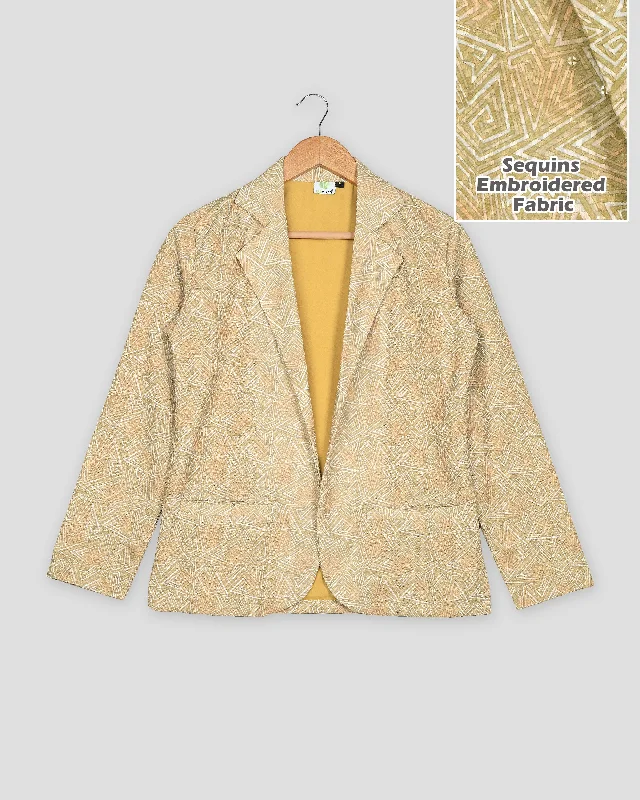 The Best Offers Are Here!Bold Lines, Cool Vibes: Women's Embroidered Jacket