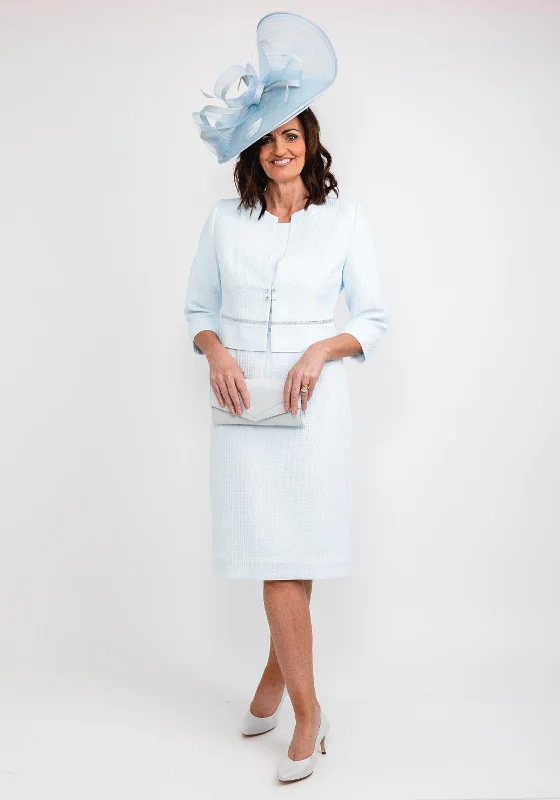 Exclusive Savings This Week!Cassandra Textured Bolero & Dress, Sky Blue