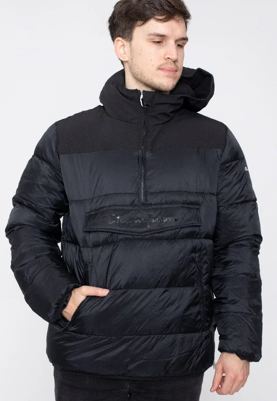 Hottest Discounts of the Year!Champion - Hooded Half Zip NBK/NBK - Jacket
