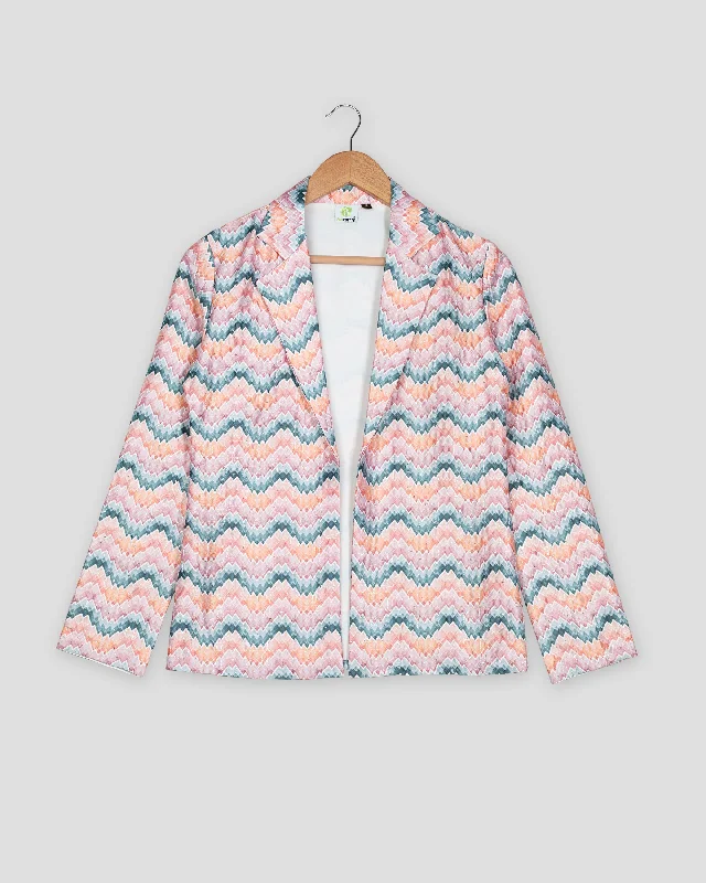 Shop Before It’s Gone!Chevron Jacket With Thread Work Sequins Embroidery
