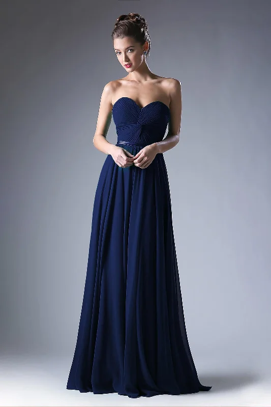 Best Deals Just for You!Cinderella Divine CD7455 Strapless Chiffon Empire Waist Prom Dress
