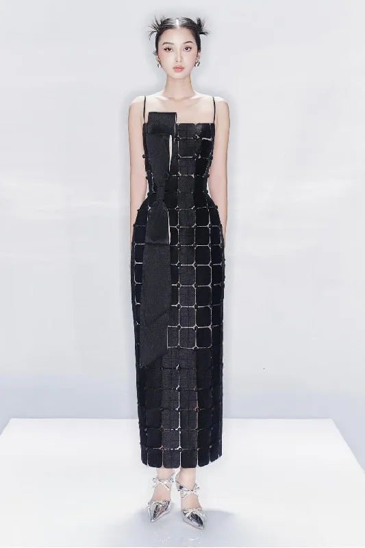 Enjoy Huge Discounts Now!Chrysler Sheath Spaghetti Strap Mesh Taffeta Ankle Length Dress