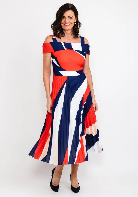 Sale Alert – Get Ready to Shop!Coco Doll Coreg Pleated Print Maxi Dress, Red Multi