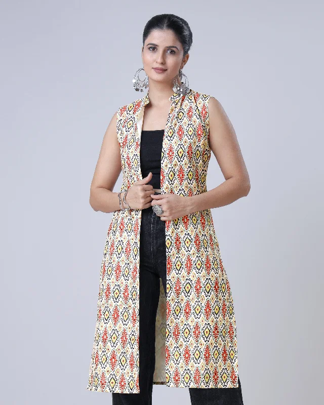 Hurry! While Supplies Last!Ethnic Sleevess Long Jacket For Women