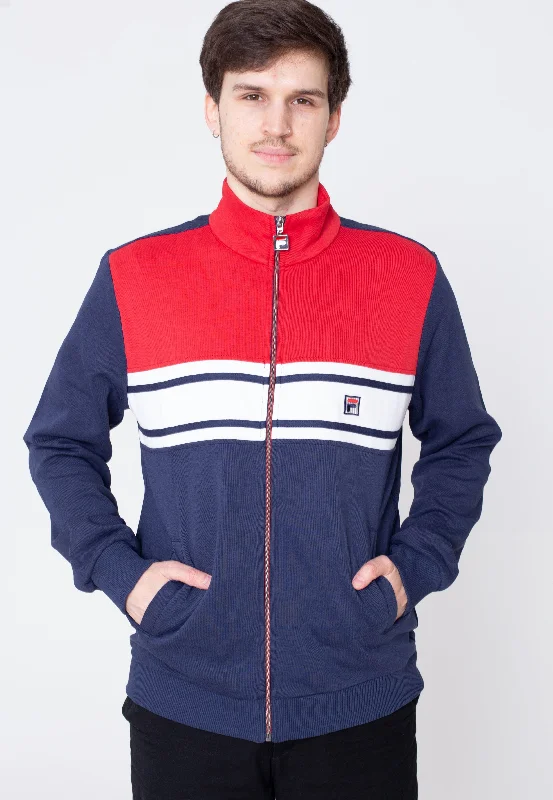 Get the Best for Less!Fila - Boulogne Medieval Blue True Red Bright White - Track Jacket