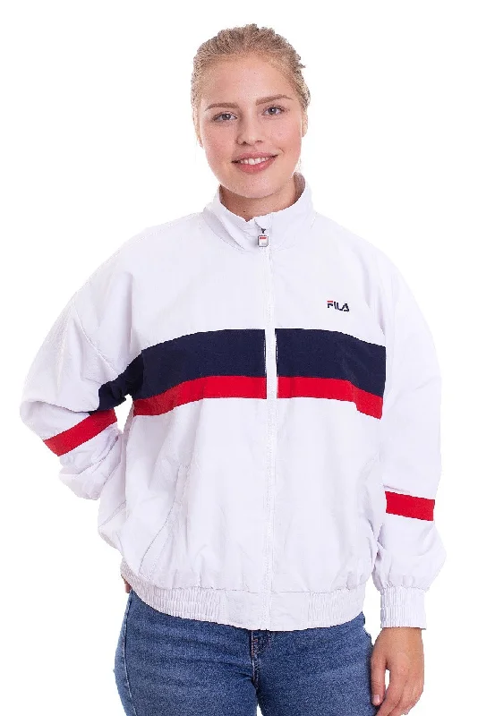 Incredible Savings Inside!Fila - Urban Line Kaya Bright White/Black Iris/True Red - Windbreaker