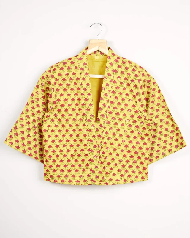 The Best Deals Won’t Wait!Floral Cotton Kimono Jacket