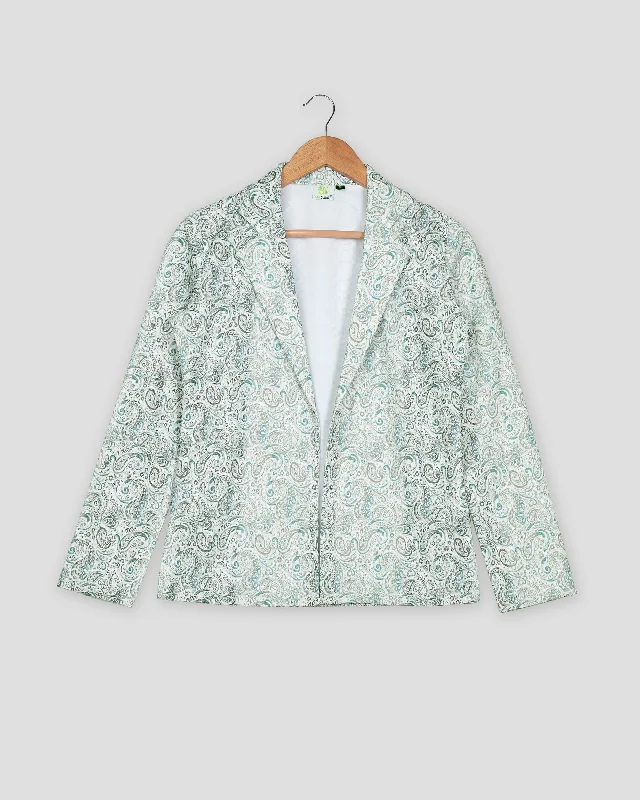 Unlock Huge Savings Now!Geometric Floral Embroidery Work Paisley Women's Jacket