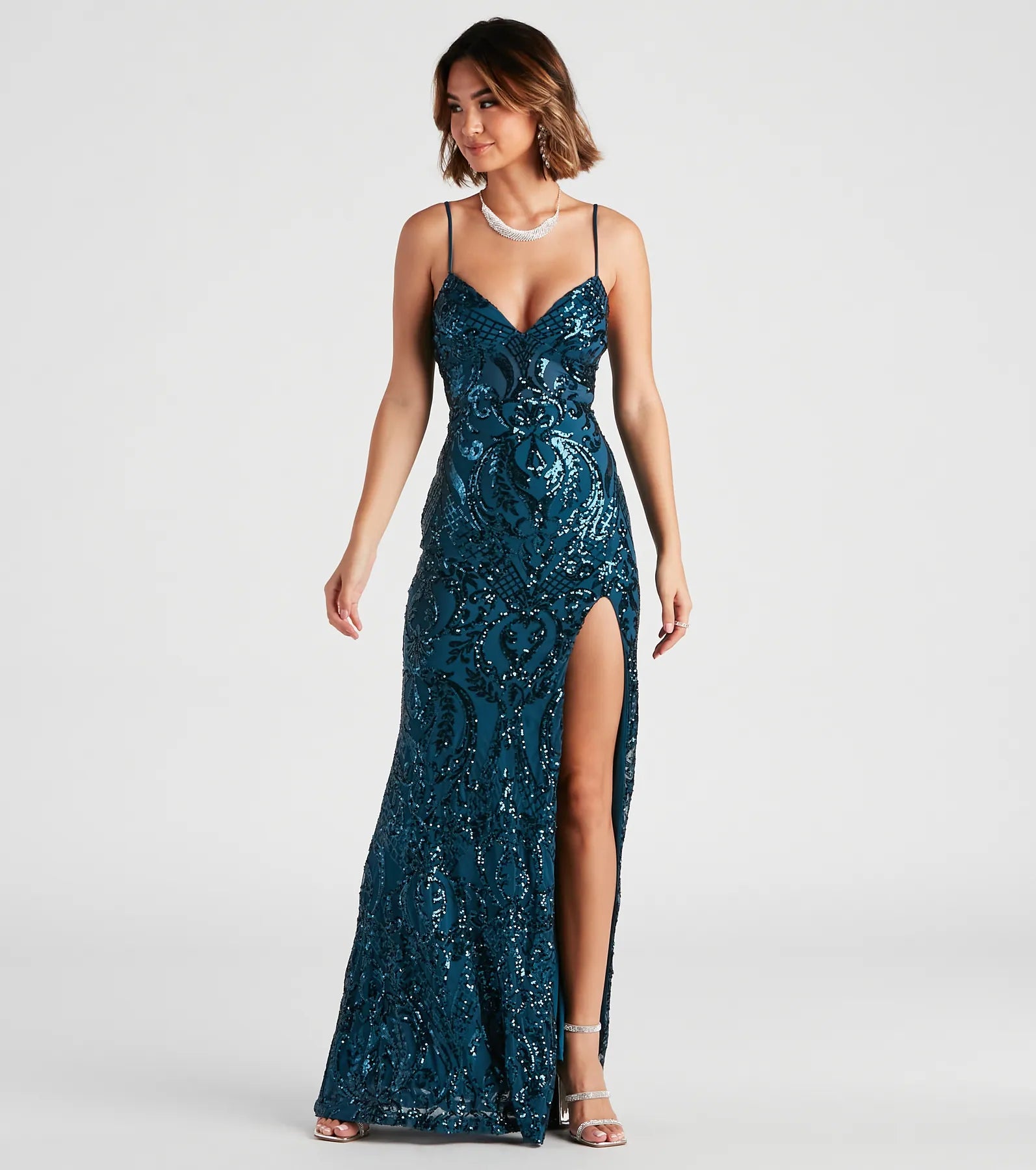 Shop Early, Save Big!Karter Formal Sequin V-Neck Dress