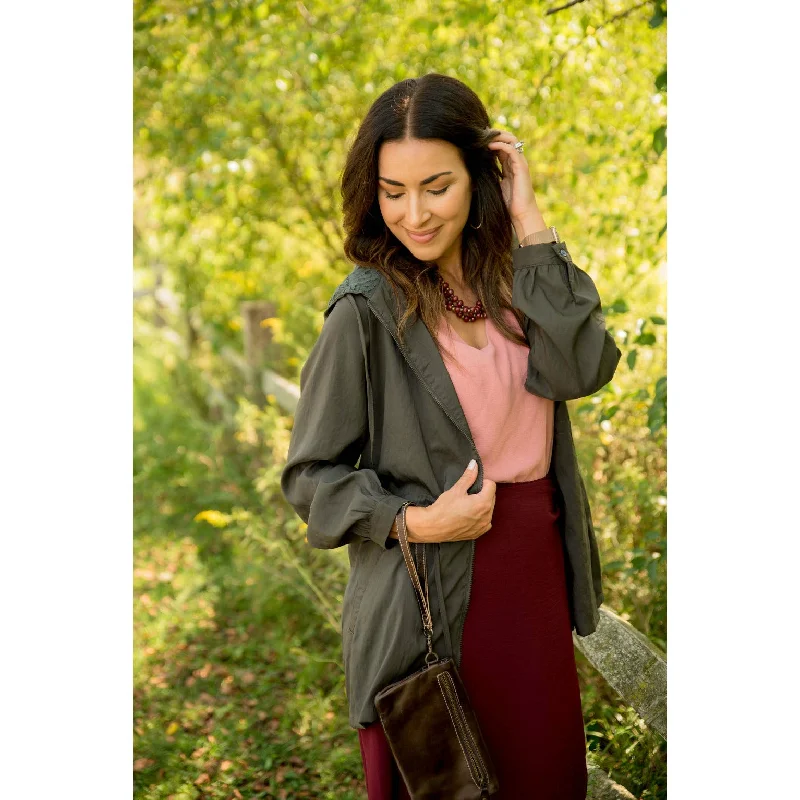 Upgrade for Less!Lace Hooded Jacket