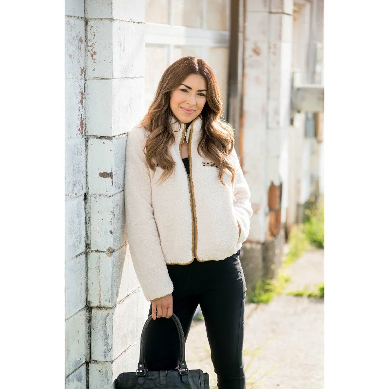 Find the Best Deals Here!Leopard Accented Pocket Sherpa Jacket