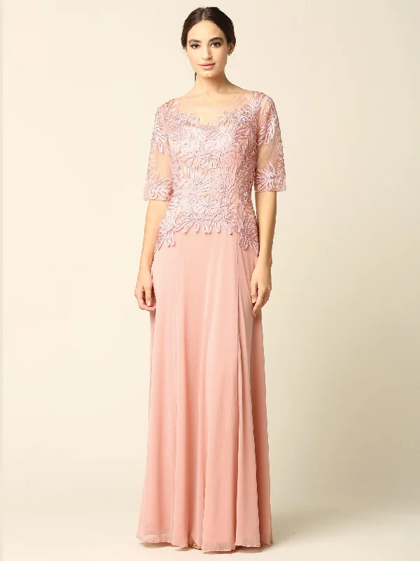 Your Best Deals Are Here!Mother of the Bride Long Formal Embroidered Dress Sale