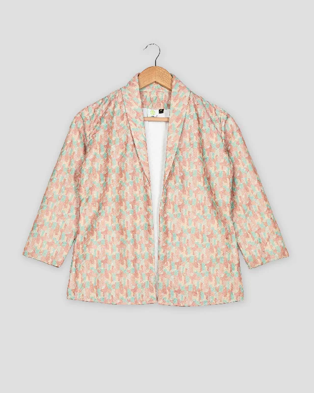 Huge Savings – Act Now!Luxe Floral Embroidery Work Abstract Women's Jacket