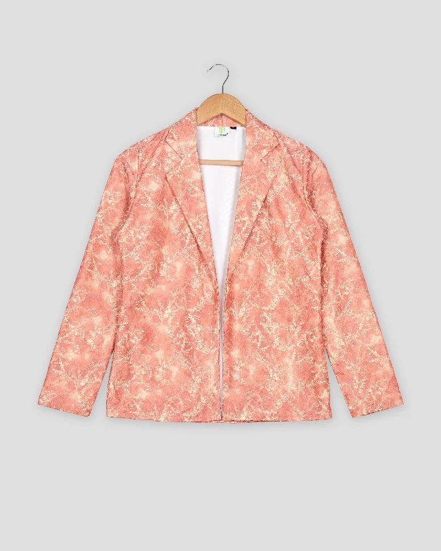 Save Money, Shop Happy!Luxe Floral Embroidery Work Leafage Women's Jacket