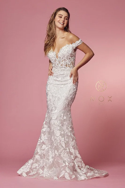 Price Drops You’ll Love!Off Shoulder Long Wedding Dress