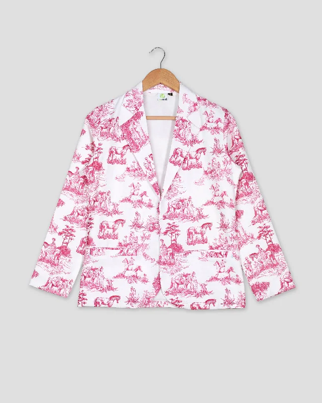 Limited Stock Available!On-Trend Toil Print Women's Jacket