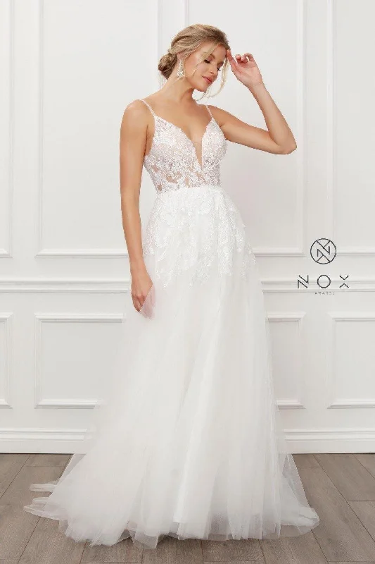 Shop Before It’s Gone!Open Back Long Wedding Dress Sale
