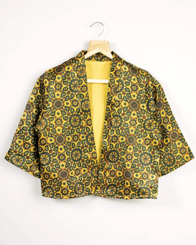 Save More with Every Purchase!Geometric Silk Kimono Jacket