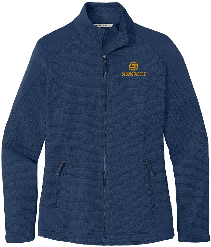 Savings You Can’t Ignore!Port Authority Ladies Grid Fleece Jacket