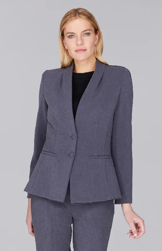 Save More Than Ever!Double Face Fitted Jacket w/ Bias