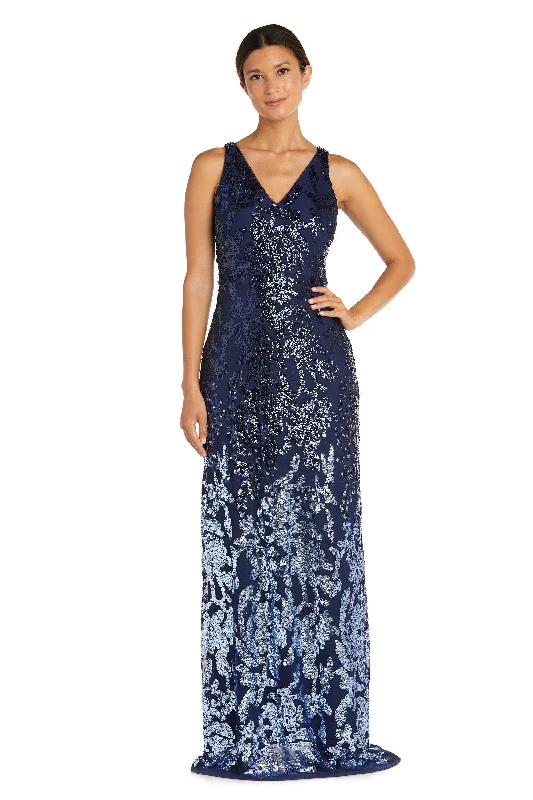 Hurry! While Supplies Last!R&M Richards 9131 Long Sleeveless Formal Ombre Gown