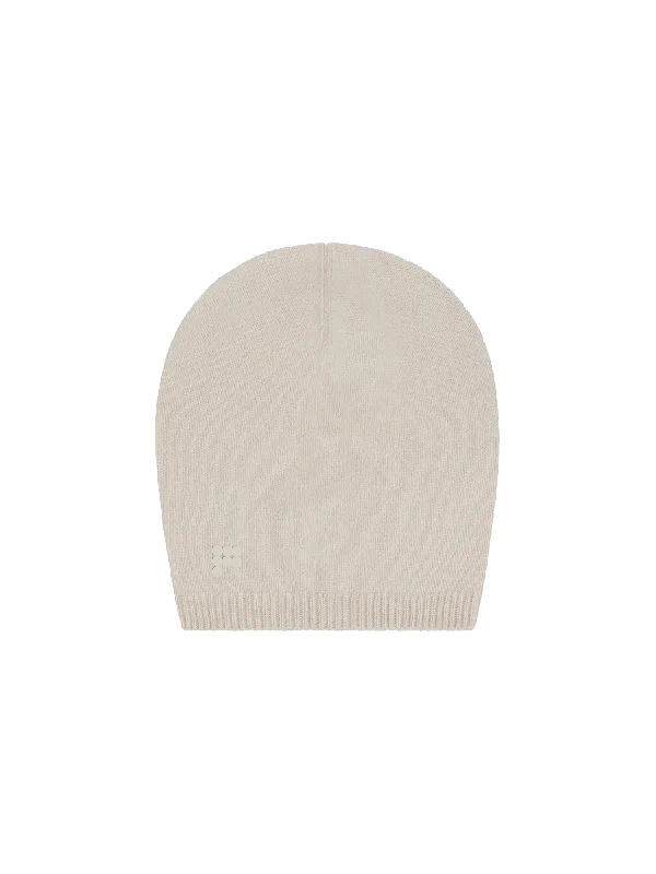 Incredible Savings Inside!Recycled Cashmere Beanie—oatmeal