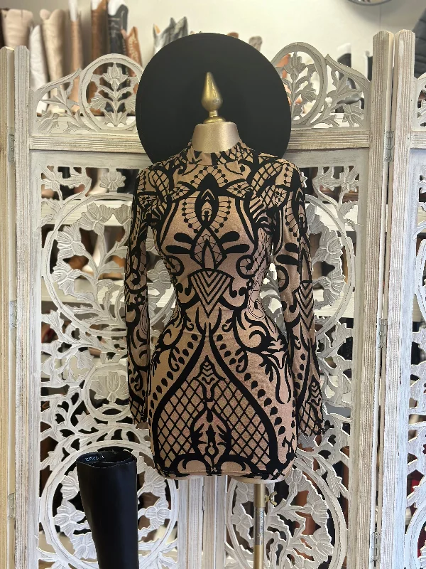 Huge Savings – Act Now!Sequin Design Mini Dress
