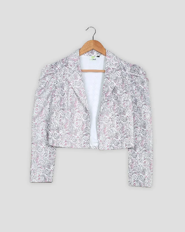 Shop Early, Save Big!Sequins Thread Work Embroidery Paisley Women's Jacket