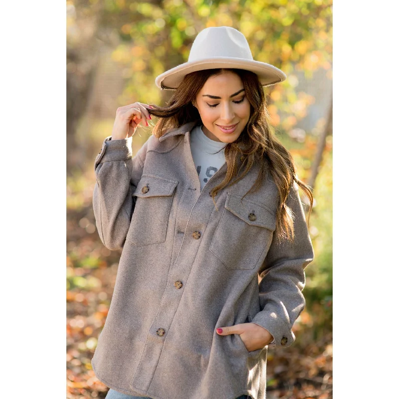 Buy One, Get One Free!Simple Pocket Shacket