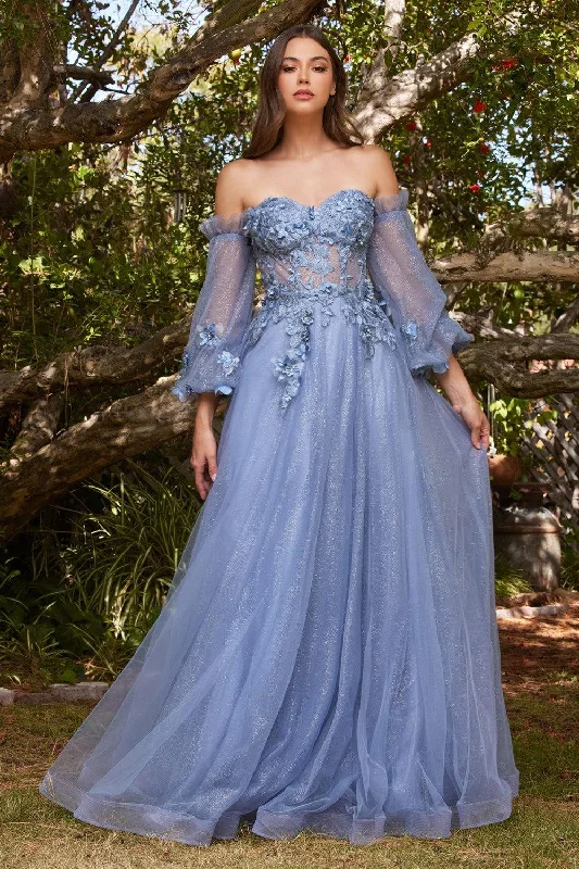 Get the Best for Less!Cinderella Divine CD962 Strapless Long Prom A Line Gown