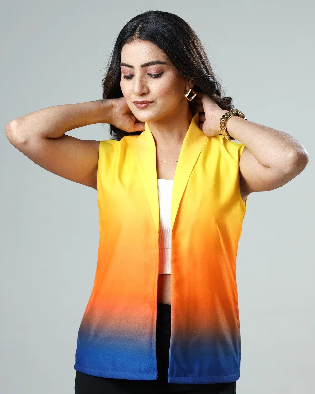Buy More, Pay Less!The Ombre Look: Women's Sleeveless Jacket