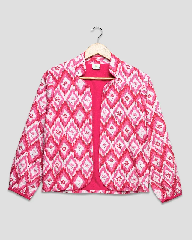 Your Best Deals Are Here!Trendy Ikkat Printed Women'S Jacket