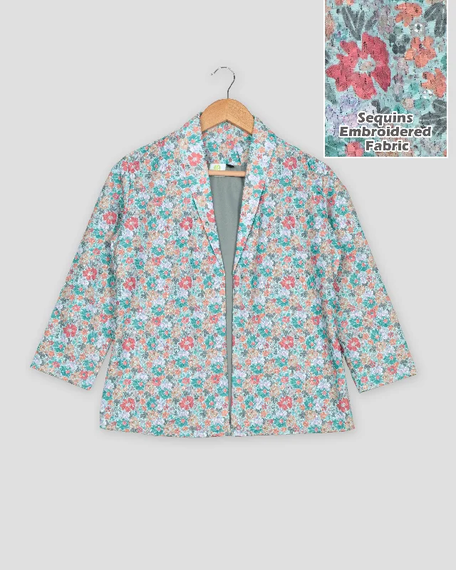 Score Big Savings Today!Vintage Floral Embroidered Jacket for Women