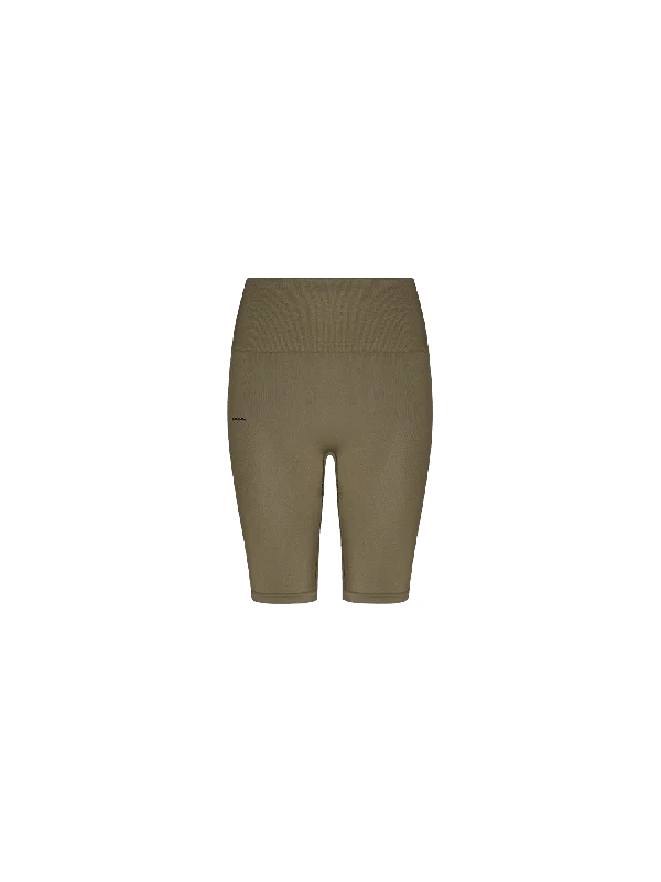 Save More Than Ever!Women's Plant-Stretch Compressive Cycle Shorts—Soil Brown