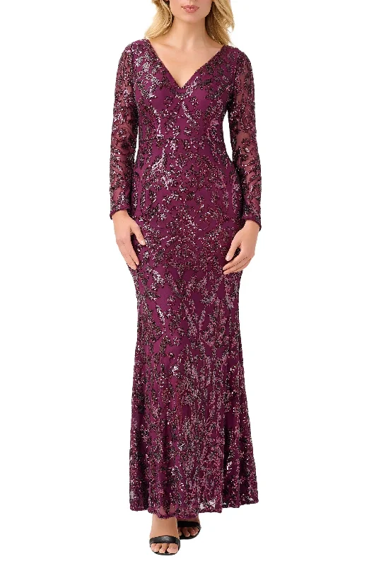 Every Deal is a Steal!Adrianna Papell AP1E209103 V-Neck Long Sleeve Bodycon Formal Dress