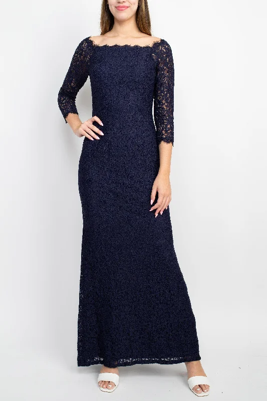 Your Exclusive Offer Awaits!Adrianna Papell AP1E209461 Long 3/4 Sleeve Bodycon Formal Dress