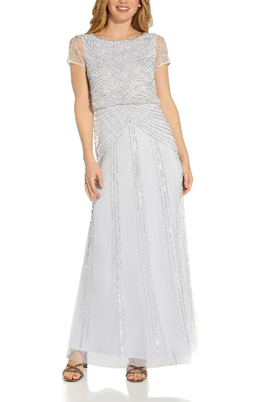 Shop Smart, Save Big!Adrianna Papell AP1E209663 Long Short Sleeve Formal Dress